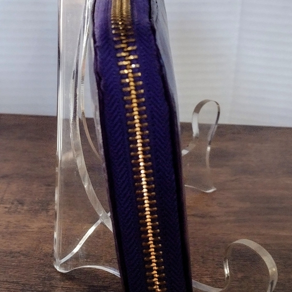 Tory Burch Purple Leather Wallet - Picture 5 of 10